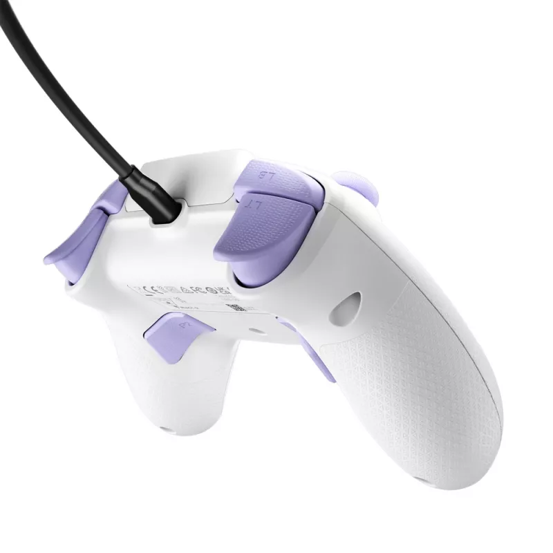Turtle Beach REACT-R paars, wit USB gamepad pc, Xbox One, Xbox One S, Xbox One X, Xbox Series S, Xbox Series X