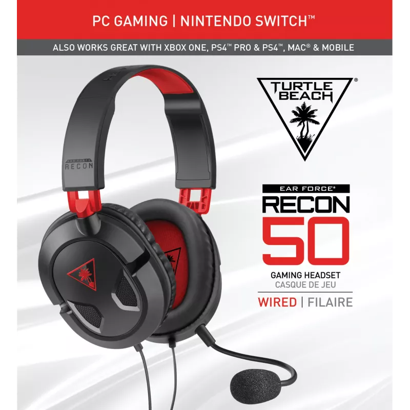 Turtle Beach Recon 50 headset bedrade gaming-headset – pc, Xbox Series X of S, Xbox One, PS5 en PS4