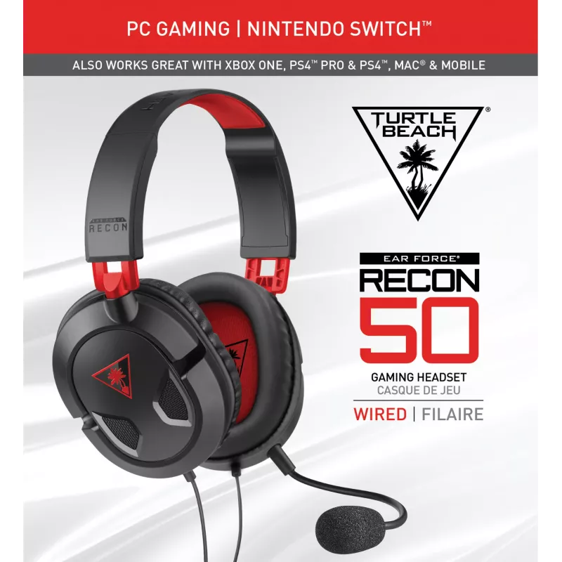 Turtle Beach Recon 50 headset bedrade gaming-headset – pc, Xbox Series X of S, Xbox One, PS5 en PS4