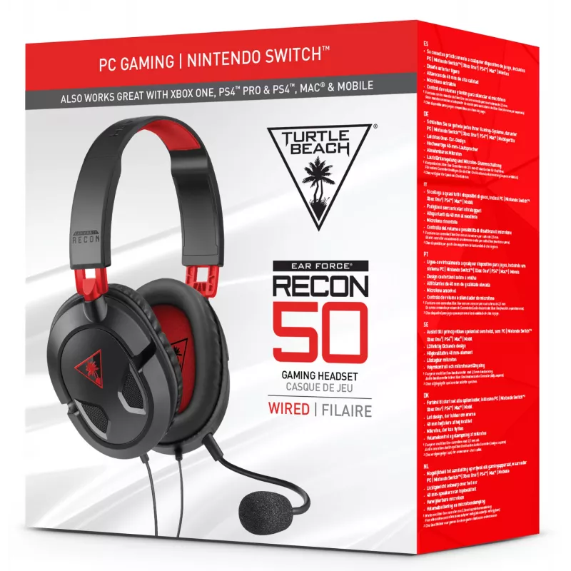 Turtle Beach Recon 50 headset bedrade gaming-headset – pc, Xbox Series X of S, Xbox One, PS5 en PS4