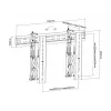 Videowall-montage Multibrackets M Public Push 40-70 inch zwart
