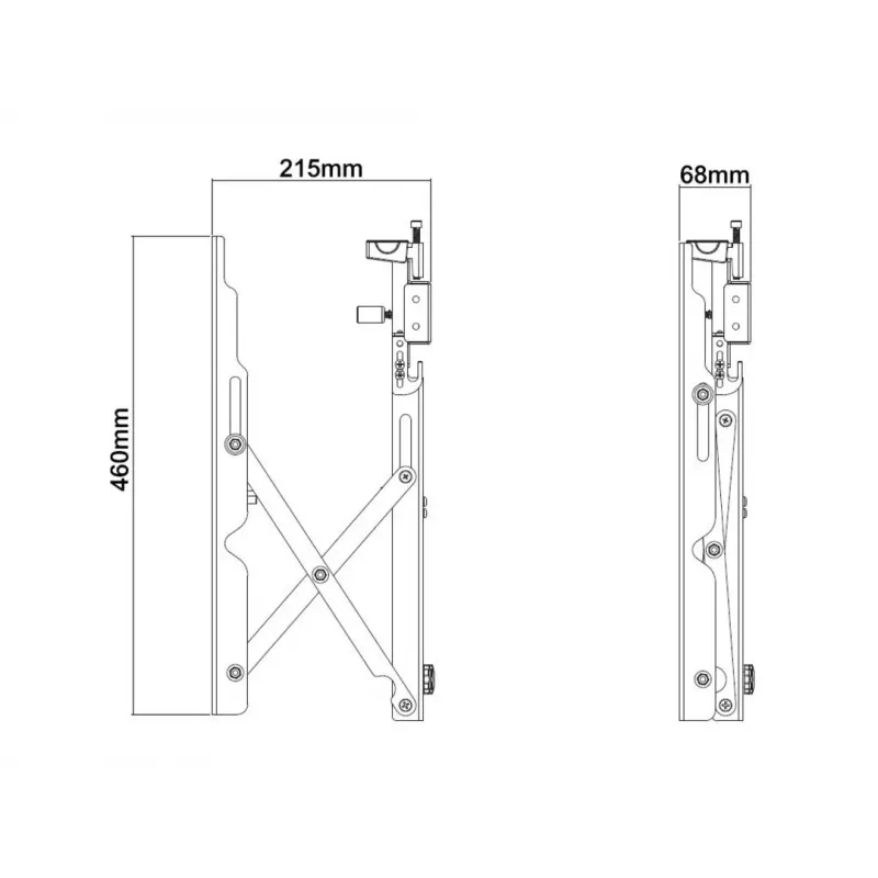 Videowall-montage Multibrackets M Public Push 40-70 inch zwart