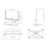 Tafelstandaard Multibrackets M VESA Turn zwart groot MAX 600x400