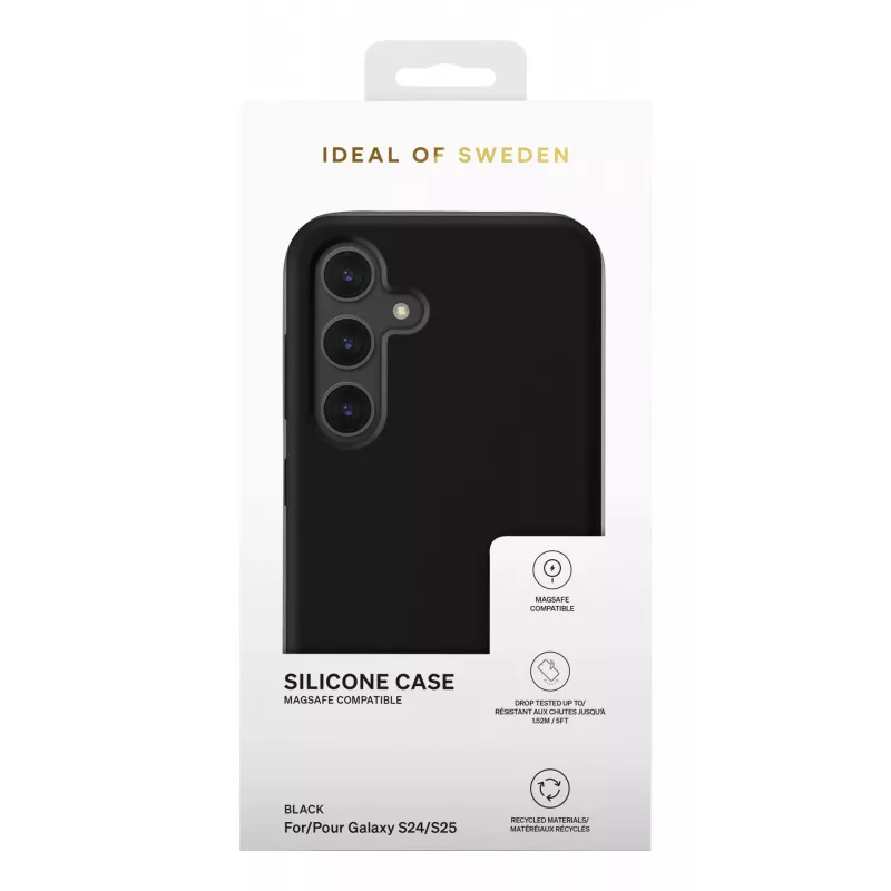 iDeal of Sweden Silicone Case MagSafe Galaxy S24 / S25 zwart