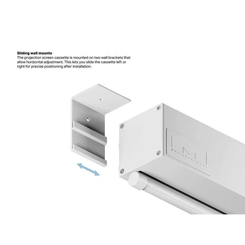 Multibrackets M 1:1 handmatig projectiescherm 200x200, 112 inch White Edition