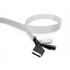 Kabelkous rol MULTIBRACKETS M Universal, zilver, 40 mm breed × 50 m lang, polyester, -15–65 °C