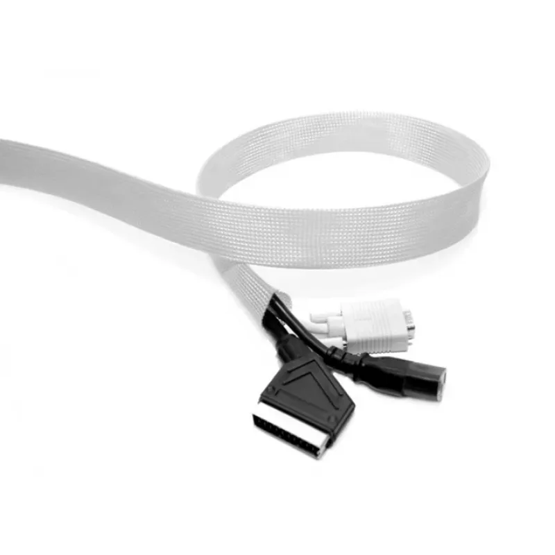 Kabelkous rol MULTIBRACKETS M Universal, zilver, 40 mm breed × 50 m lang, polyester, -15–65 °C