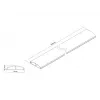 Multibrackets M kabelgoot SS aluminium 75 mm B - 1600 mm L