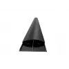 Multibrackets M kabelgoot SS zwart 75 mm B - 1600 mm L