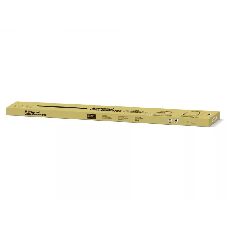 Multibrackets M kabelgoot SS zwart 75 mm B - 1600 mm L