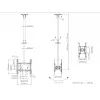 Plafondhouder Multibrackets M Public Medium Back to Back zwart 3000