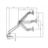 Multibrackets M VESA Gas Lift Arm Single wit