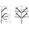 Multibrackets M VESA Gas Lift Arm Quad zwart 40 kg 15-32 inch