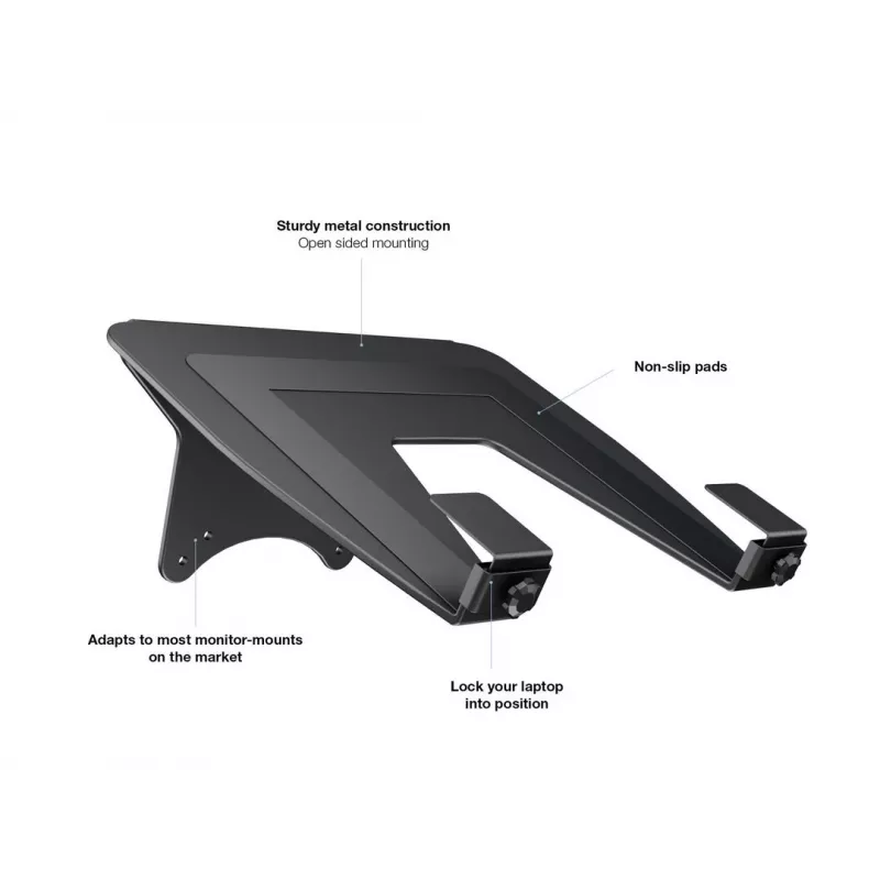 Laptopstandaard Multibrackets M Laptop Holder Gas Lift Arm zwart