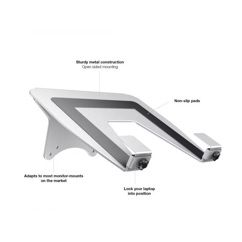 Multibrackets M laptophouder gasdrukarm zilver