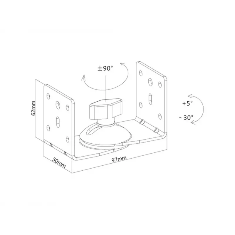 Multibrackets M luidsprekerhouder wit