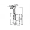 Houder Multibrackets M Vesa Flip Down zwart