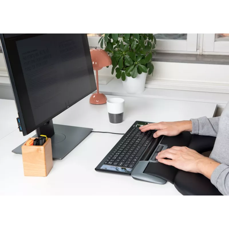 Mousetrapper Delta muis grijs Extended USB-A