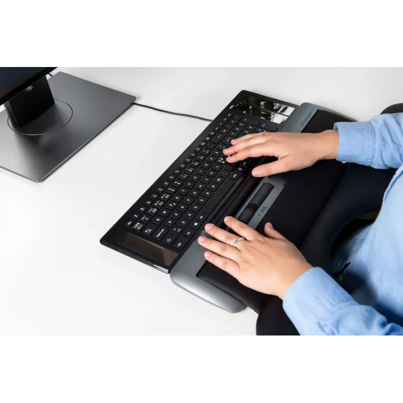Mousetrapper Delta muis grijs Extended USB-A