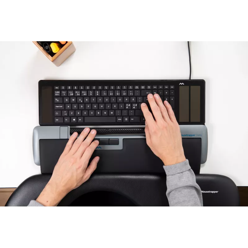 Mousetrapper Delta muis grijs Extended USB-A