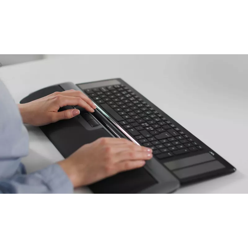 Mousetrapper Delta muis grijs Extended USB-A