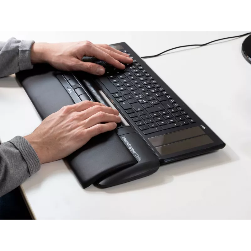 Muis Mousetrapper Delta muis zwart uitgebreid USB-A