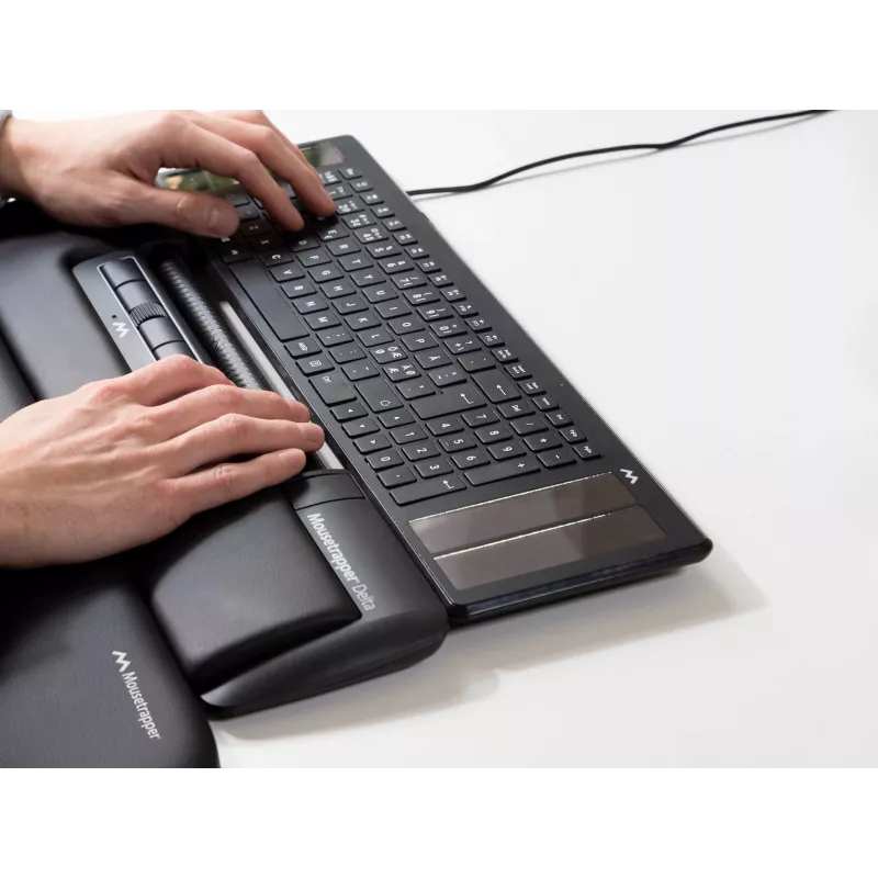 Mousetrapper Delta muis zwart Regular USB-A, USB Type-A, 4000 DPI, zwart