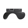 Armsteun Mousetrapper Armrest Asymmetric — kunstleer, zwart, 680×205×20 mm