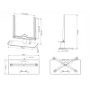 Tafelstandaard Multibrackets M VESA Tablestand Turn zwart middel MAX 400x400