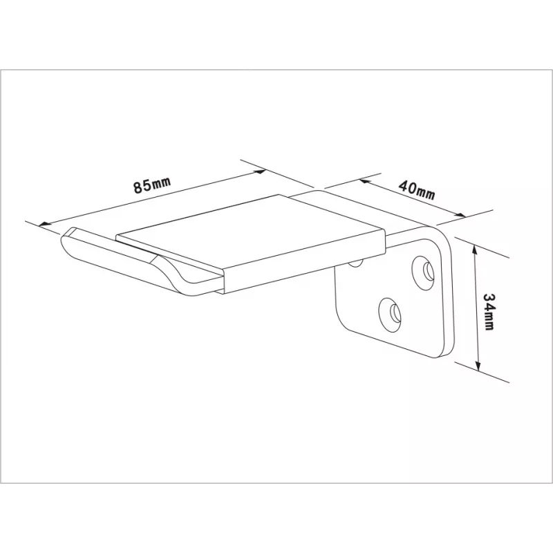 Koptelefoonhouder Multibrackets M Headset Holder Wall zwart