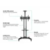 Legbord Multibrackets M Public Floorstand Shelf Basic 150 zwart kunststof staal