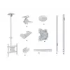 Multibrackets M Public Ceilingmount Medium Single White 3000 maximaal draagvermogen 30 kg min. schermformaat 32 inch max. schermformaat 55 inch