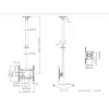 Multibrackets M Public Ceilingmount Medium Single White 3000 maximaal draagvermogen 30 kg min. schermformaat 32 inch max. schermformaat 55 inch
