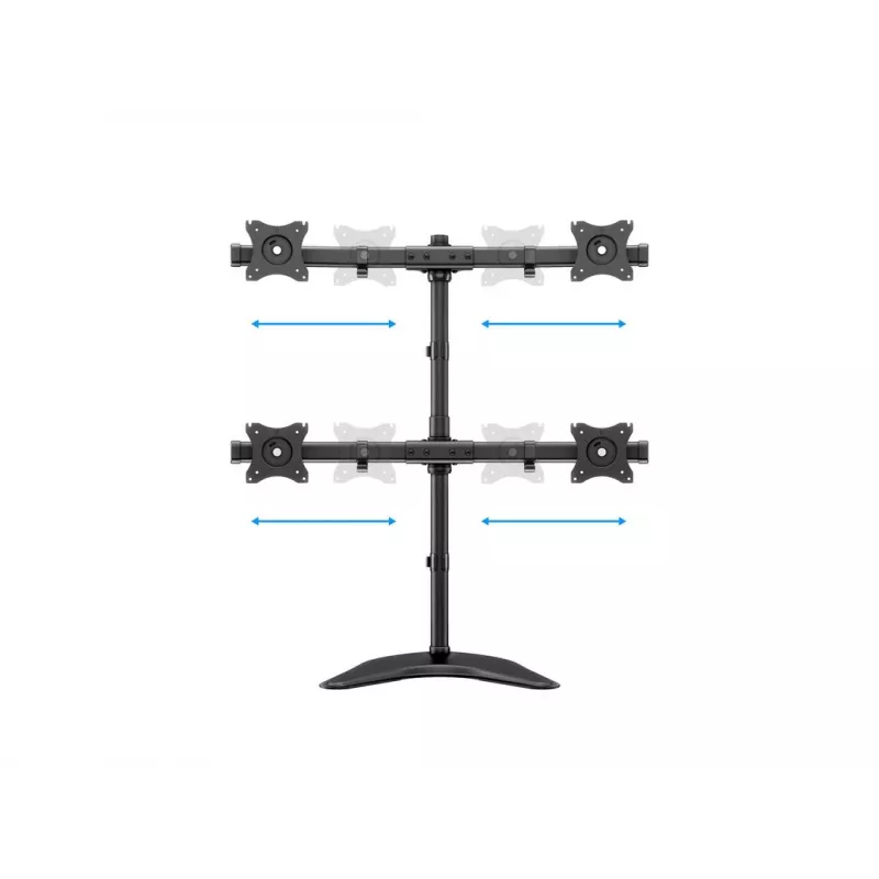 Multibrackets M Deskstand Basic Quad vrijstaande houder 32 kg 15-27 inch