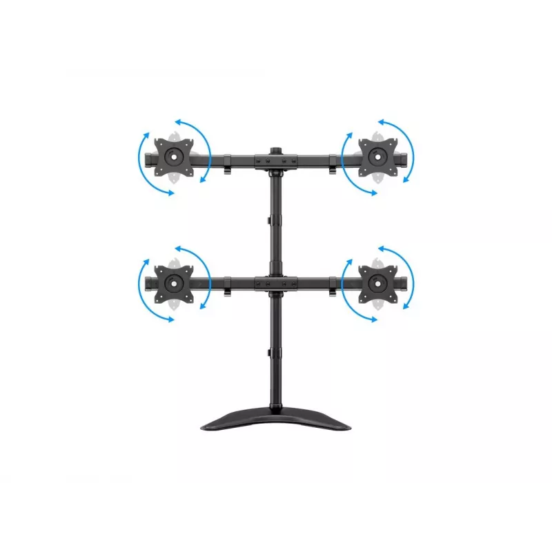 Multibrackets M Deskstand Basic Quad vrijstaande houder 32 kg 15-27 inch