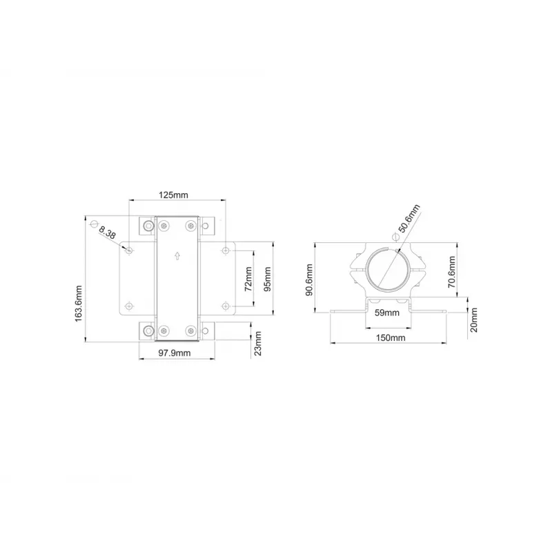 Multibrackets M Pro Series - pijpklem