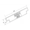 Multibrackets M Pro Series Rail End Cover zwart plastic 120 mm