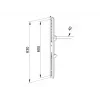Flatscreen-montagearm Multibrackets M Pro Series Fixed Arms 600 mm, staal, zwart, 2-pack