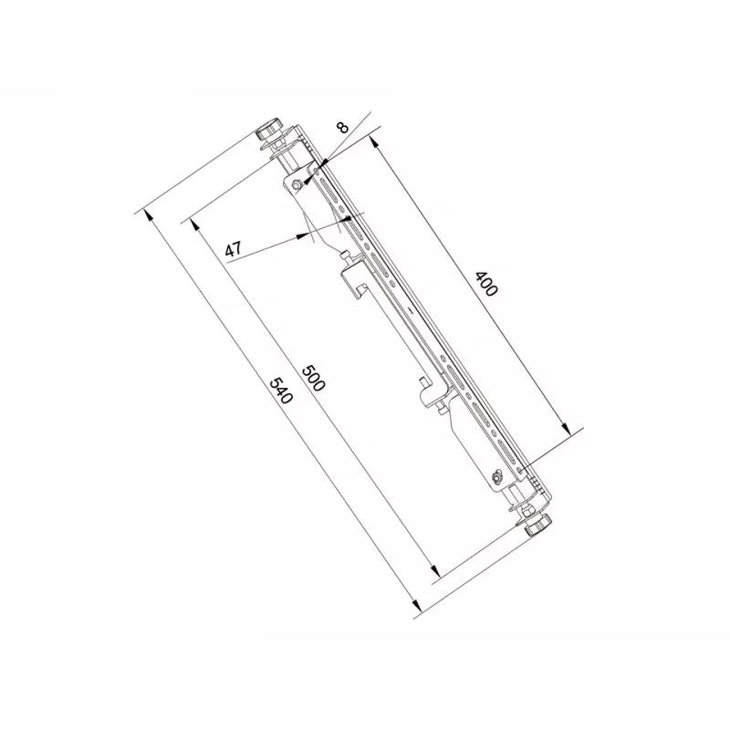 Flatscreen-montagearm Multibrackets M Pro Series Micro-Adjustable Arms 400mm zwart staal