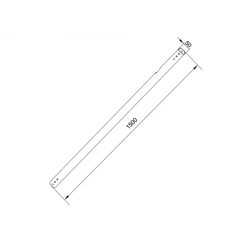 Pipe Multibrackets M Pro Series Extension Pipe 1,5 m zwart staal