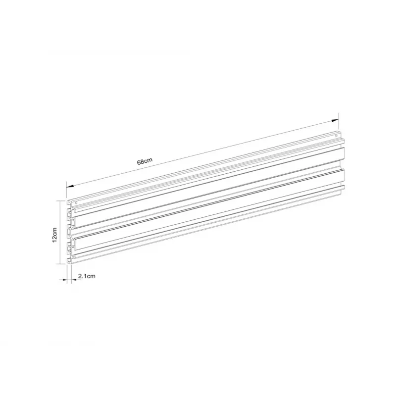 Rail Multibrackets M Pro Series Single Screen Rail 68cm zwart
