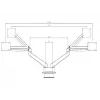 Multibrackets M VESA Gas Lift Arm Dual Side by Side zwart klem 20 kg 15-32 inch
