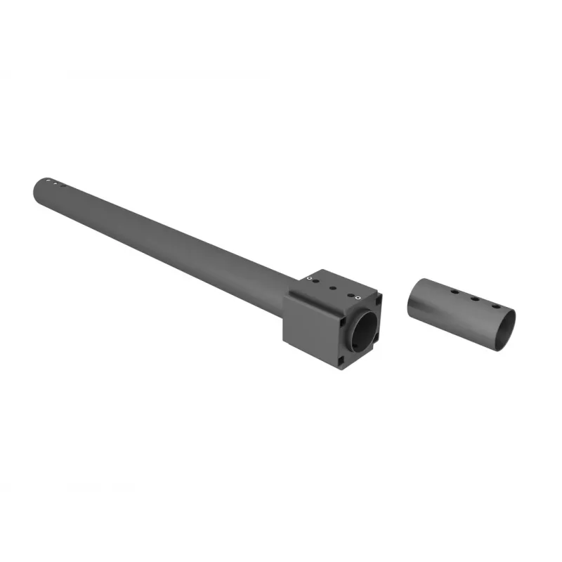 Mastboormal MULTIBRACKETS M Pro Series — stalen behuizing, zwart, 76,5×78,2 mm, 1,5 kg