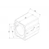 Mastboormal MULTIBRACKETS M Pro Series — stalen behuizing, zwart, 76,5×78,2 mm, 1,5 kg