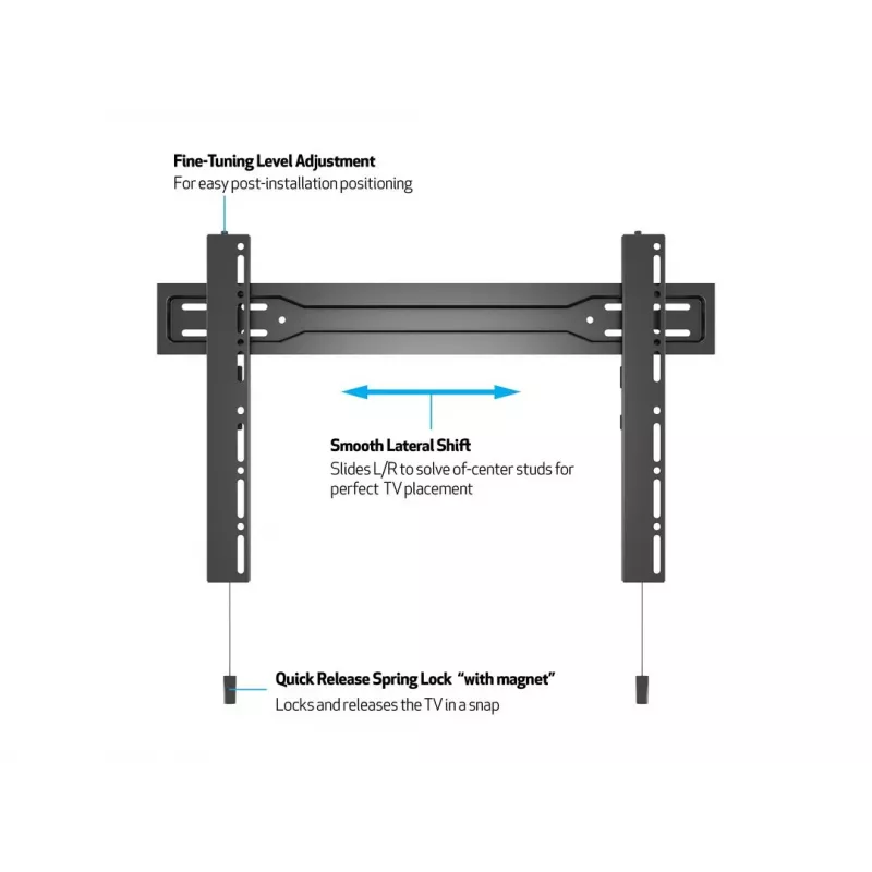 Multibrackets M VESA wandsteun Super slank Fixed 600 MAX 35 kg 32-100 inch