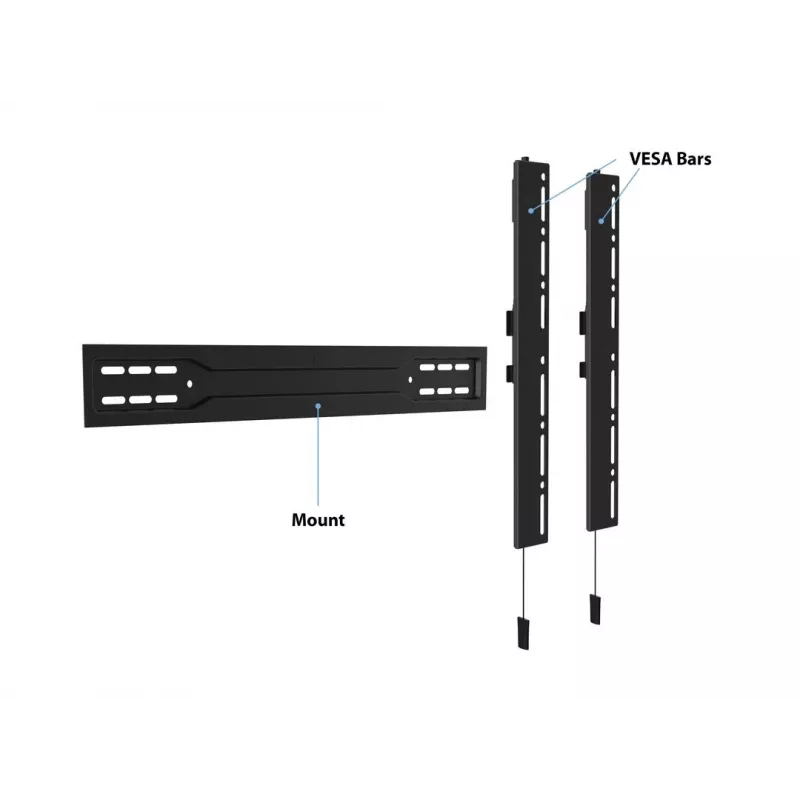 Multibrackets M VESA wandsteun Super slank Fixed 600 MAX 35 kg 32-100 inch