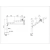Tafelsteun Multibrackets M VESA Deskmount Officeline Single II zwart