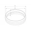 Rohrabdeckung Multibrackets M Pro Series External Pipe Cover wit kunststof 10 g 13 mm 5,5 cm