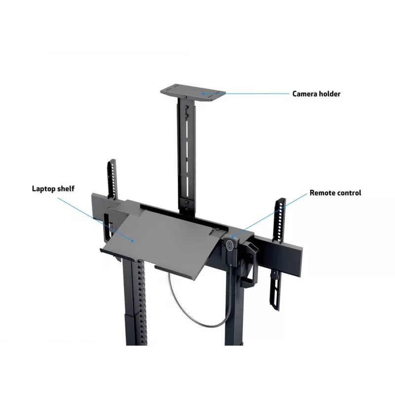 Multibrackets M Motorized Floorstand 120 kg zwart incl. kast & camerarek