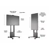 Multibrackets M Motorized Floorstand 120 kg zwart incl. kast & camerarek